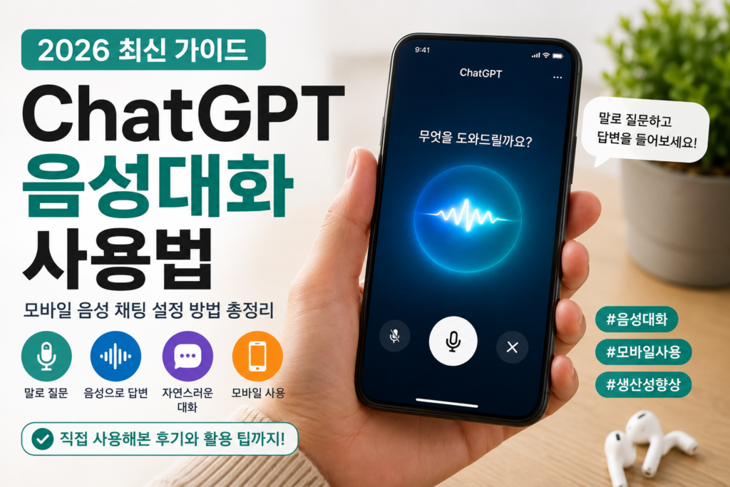 ChatGPT 음성대화 사용법