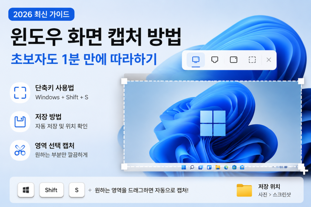 윈도우 화면 캡처 방법