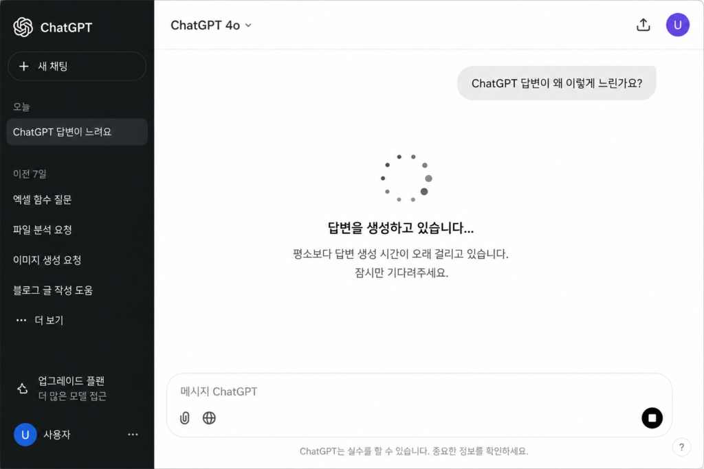 ChatGPT 느려짐 해결 방법