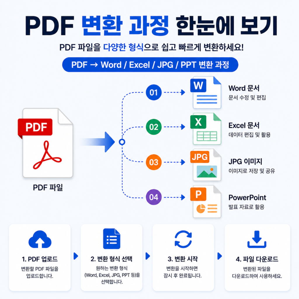[이미지1]

PDF → Word / Excel / JPG / PPT 변환 과정

pdf-convert-process.webp